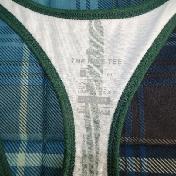 NCAA Michigan State Spartans White/Green Nike Dri-Fit Tank Top Size Small - Picture 4 of 7